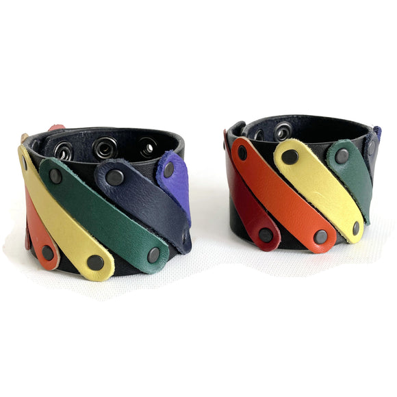 leather pride cuff