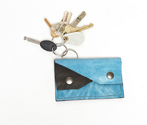 Minimalist Leather Wallet, Leather Credit Card Wallet-Key License Pouch