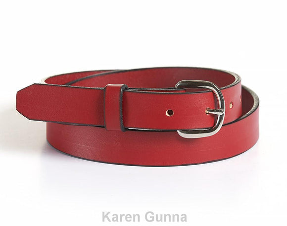 Mechanics Leather Belt, Buckleless Leather Belt, Handcrafted in