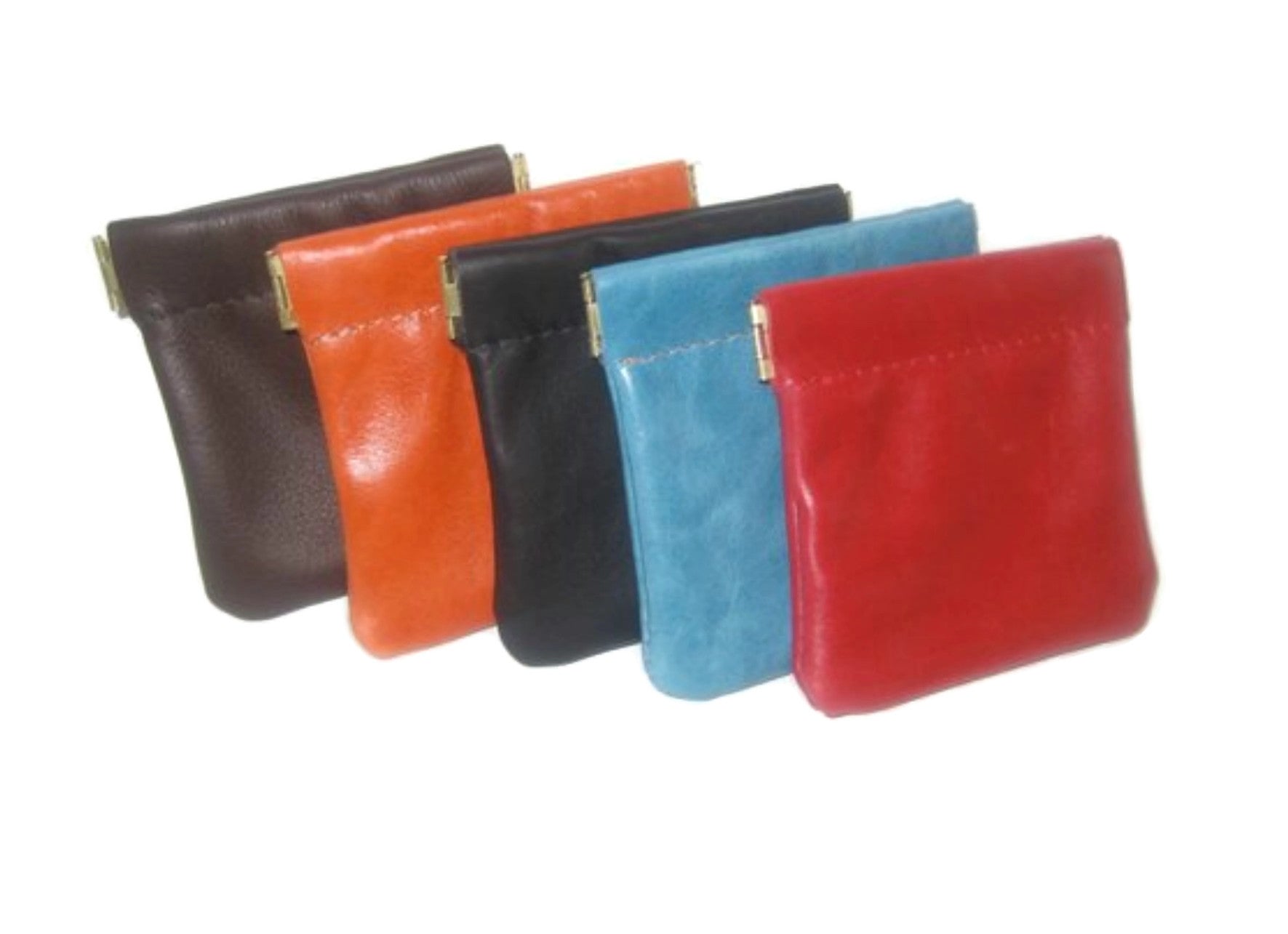 Leather Squeeze Coin Purse 3.5